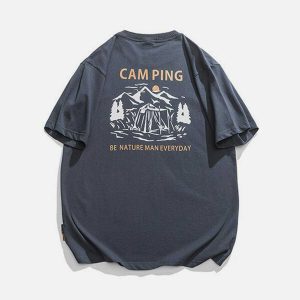 youthful mountain camping tee dynamic graphic design 2921