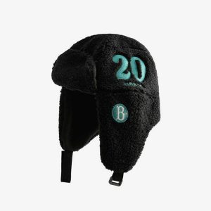 youthful number 20 sherpa earmuffs embroidered design 7869