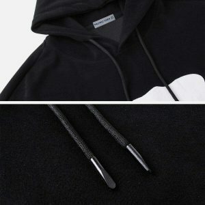 youthful number print hoodie   trending urban streetwear 5646