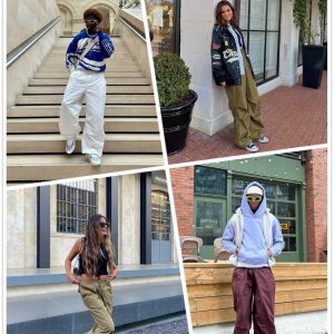 youthful pleated baggy pants   chic y2k streetwear staple 6908