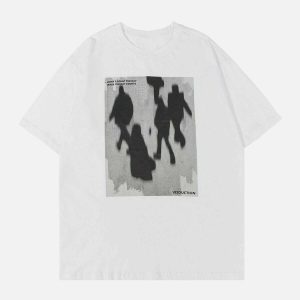 youthful shadow print tee 'don't count the day' motivational 2703