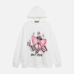 youthful star butterfly hoodie   chic y2k streetwear 3953