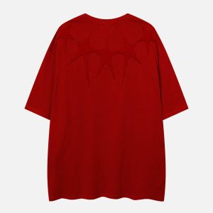 youthful star embroidered tee dynamic stick sponge design 1894