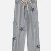 youthful star embroidery jeans   chic y2k streetwear staple 3719