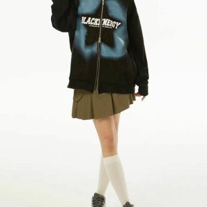 youthful star graffiti hoodie   urban chic streetwear 1127