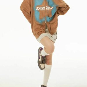 youthful star graffiti hoodie   urban chic streetwear 3984