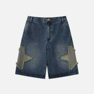 youthful star tassel jorts with gradient appeal 1719