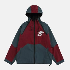 youthful star windbreaker anorak dynamic streetwear appeal 4833