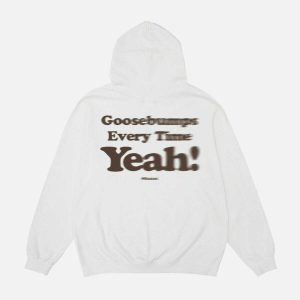 youthful suede foam print hoodie iconic letter design 1187