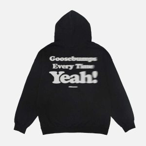 youthful suede foam print hoodie iconic letter design 4185