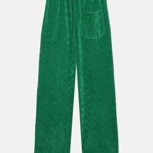 youthful suede letter sweatpants   streetwear icon 8788