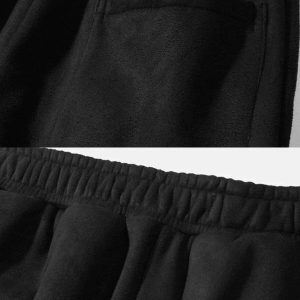 youthful suede sweatpants labeled design & dynamic fit 7317