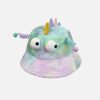 youthful tie dye plush hat cartoon gradient charm 6110