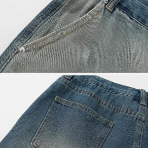 youthful waterwashed jeans with contrast detail 2171