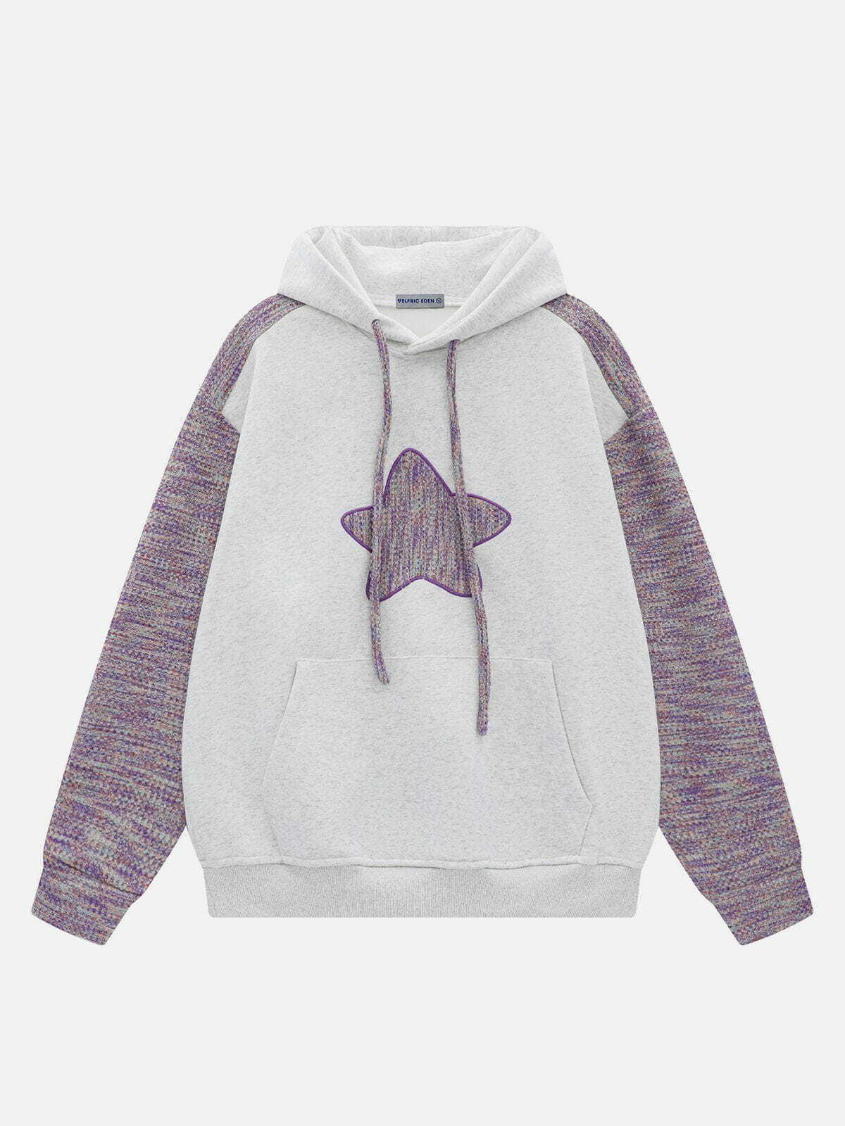 youthful weaving star hoodie   chic urban streetwear 1714