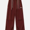 youthful wrinkle solid sweatpants   sleek urban comfort 7627