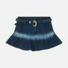 youthful wrinkle washed denim skirt chic y2k revival 1242