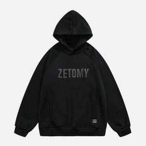 youthful zetomy print hoodie iconic streetwear design 4504