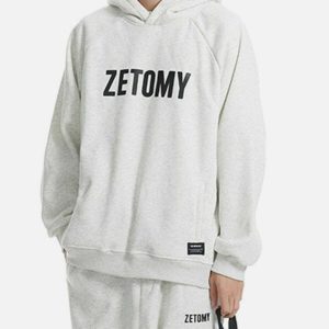 youthful zetomy print hoodie iconic streetwear design 5423