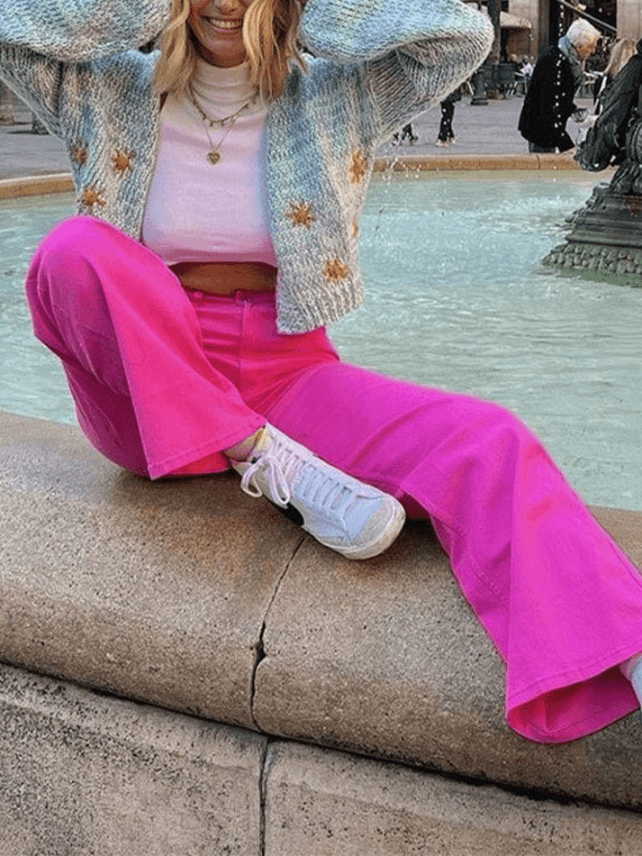 Casual Boyfriend Jeans in Y2K Style - Effortless Grunge Aesthetic for Trendy Outfits