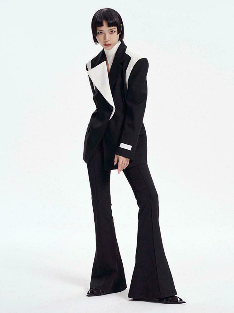 Color Block Blazer: Chic Y2K Style for Effortless Layering and Trendy Outfits