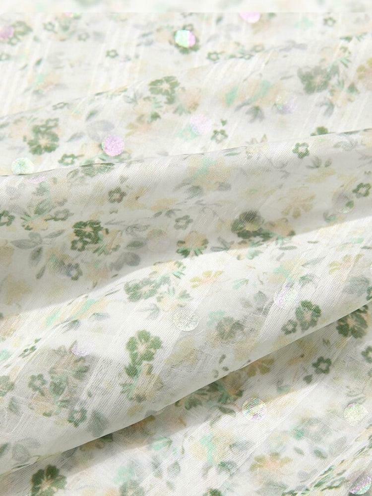 Cottagecore Floral Midi Dress - Y2K Inspired Summer Outfit for Effortless Style