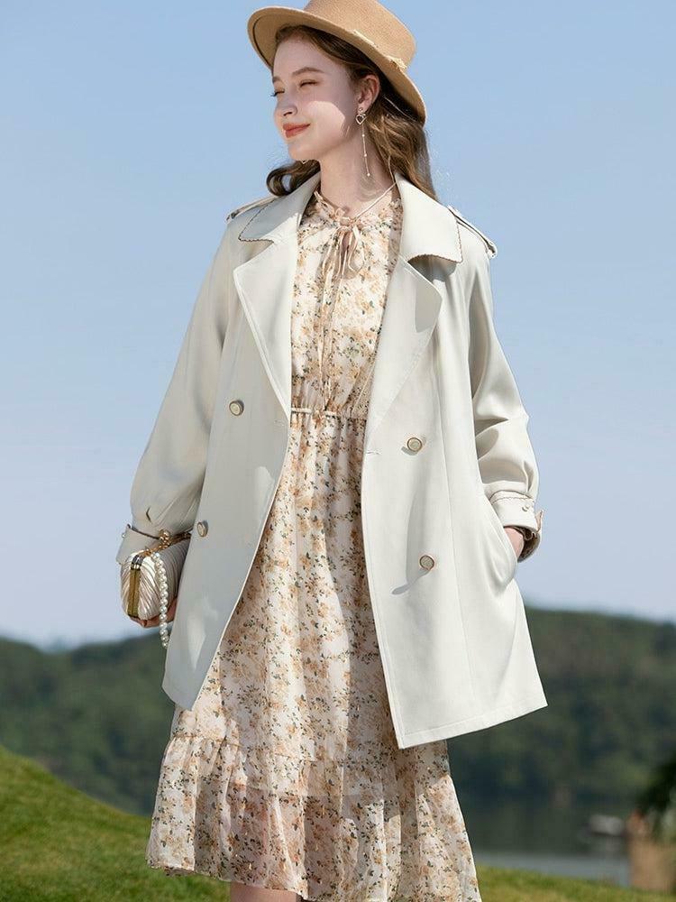 Cottagecore Lace Floral Midi Dress - Aesthetic Vintage Style Outfit
