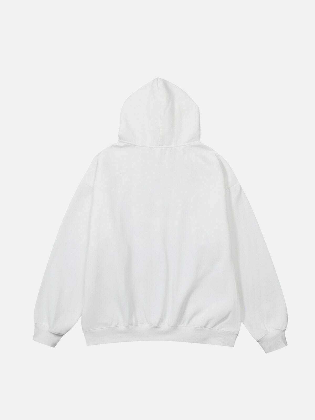 HAPPEN Y2K Grunge Print Hoodie - Retro 90s Fashion for Trendy Summer Outfits