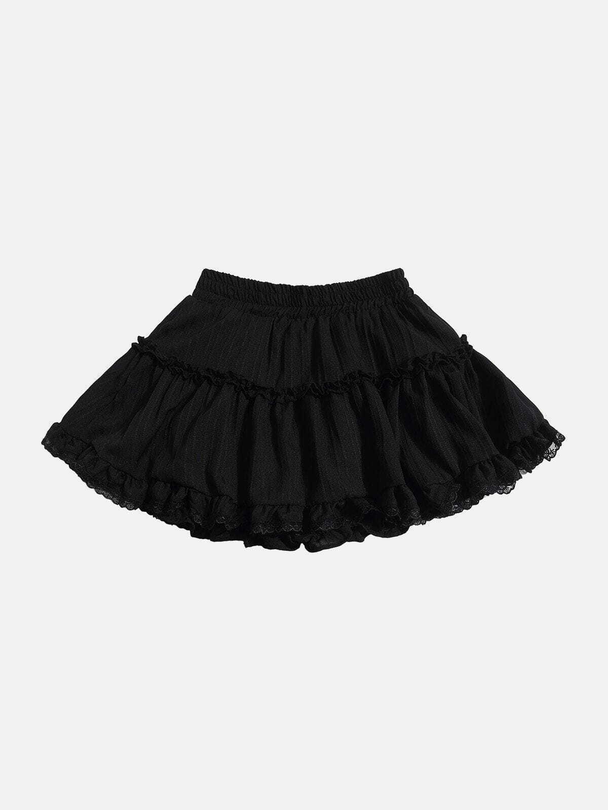 Lace Texture Y2K Skirt: Trendy Summer Outfit for Retro Style Lovers