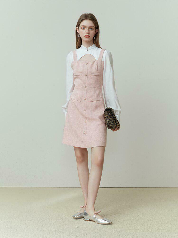 Soft Girl Aesthetic Mini Dress with Shirt Sleeves for Y2K Summer Vibes and Cute Outfits