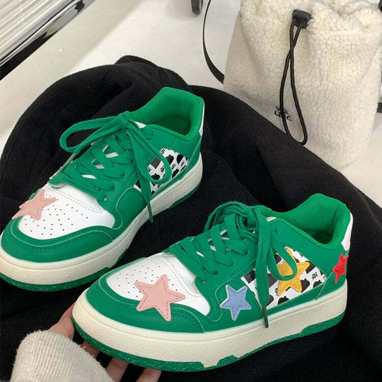 Star Behavior Y2K Aesthetic Sneakers - Trendy 2000s Fashion Footwear
