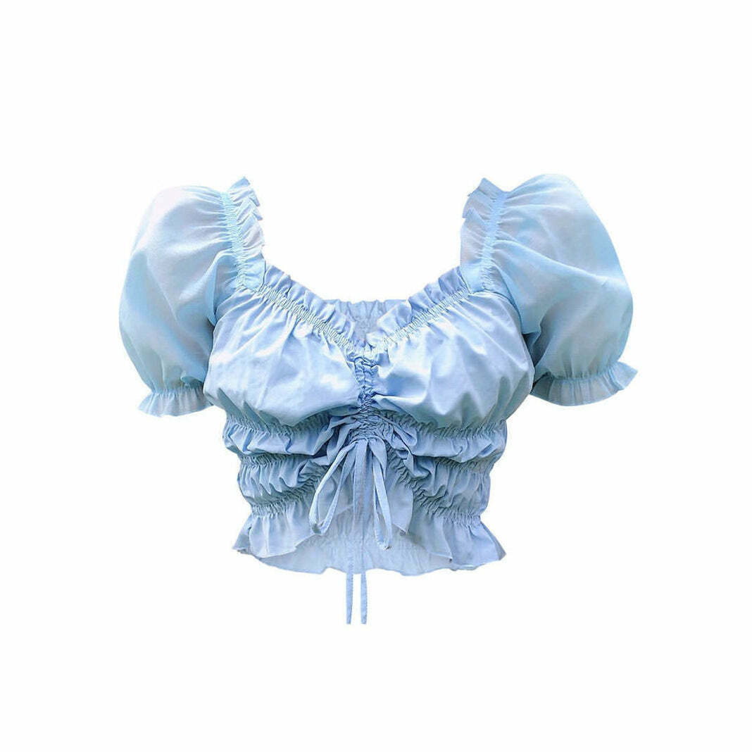 Sweet Thoughts Y2K Crop Top: Trendy Summer Aesthetic for Effortless Style