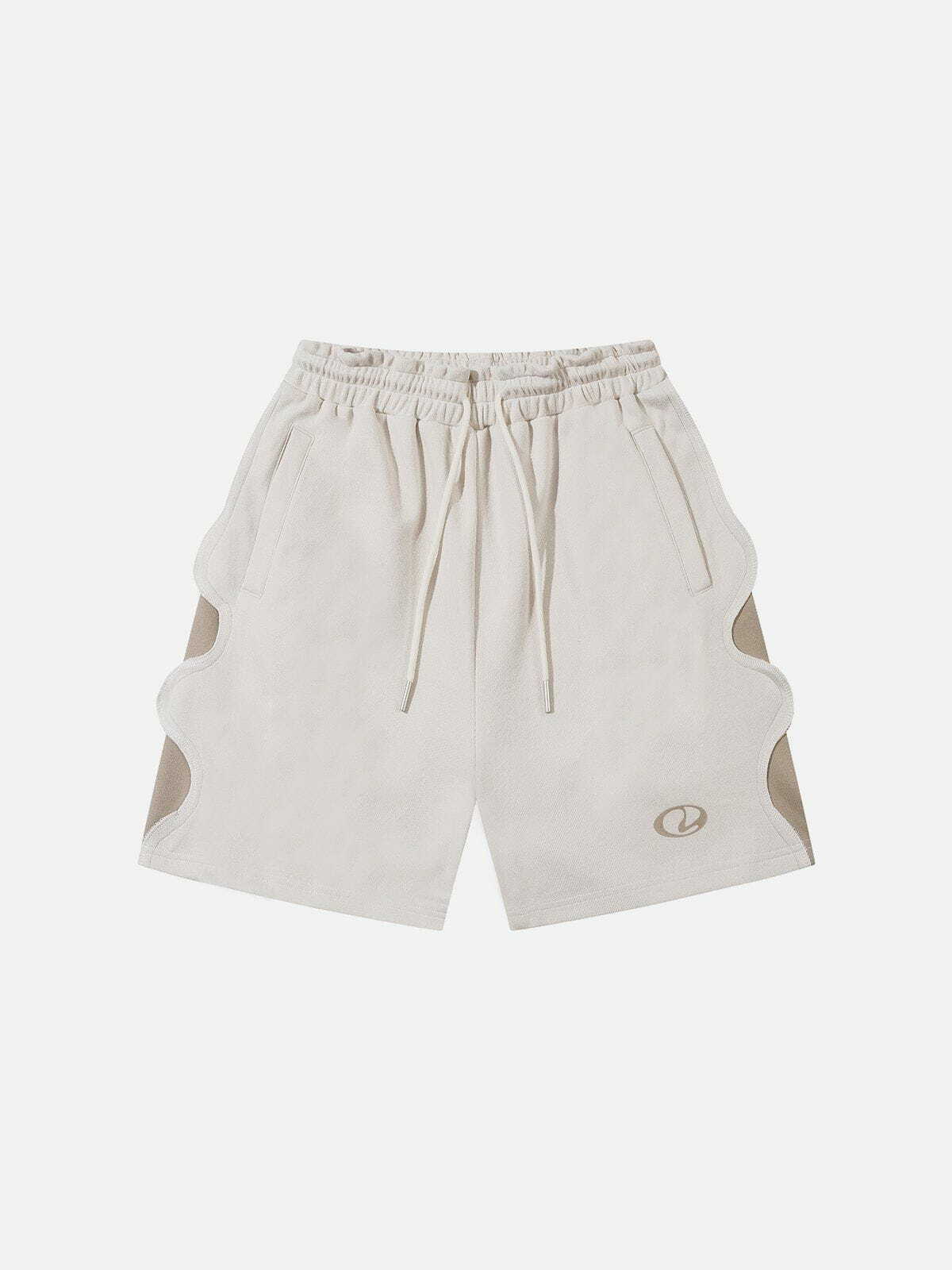 Trendy Wavy Patchwork Shorts - Y2K Summer Outfit for Retro Vibes and Grunge Style