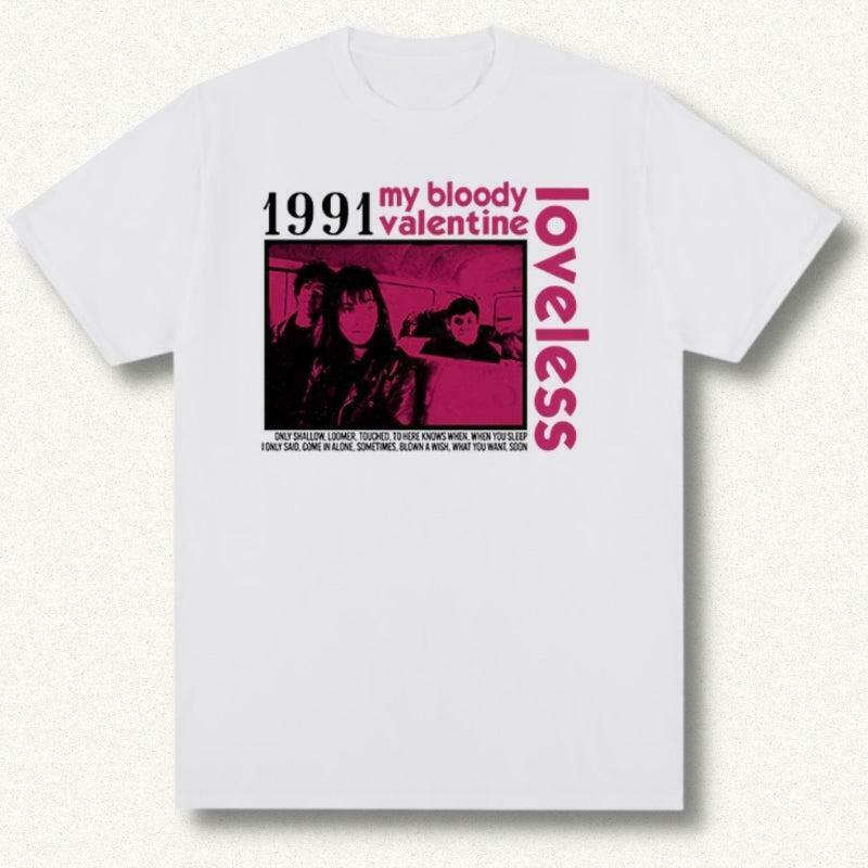 Trendy Y2K Loveless Tee: Vintage-Inspired Grunge Aesthetic for Effortless Summer Style