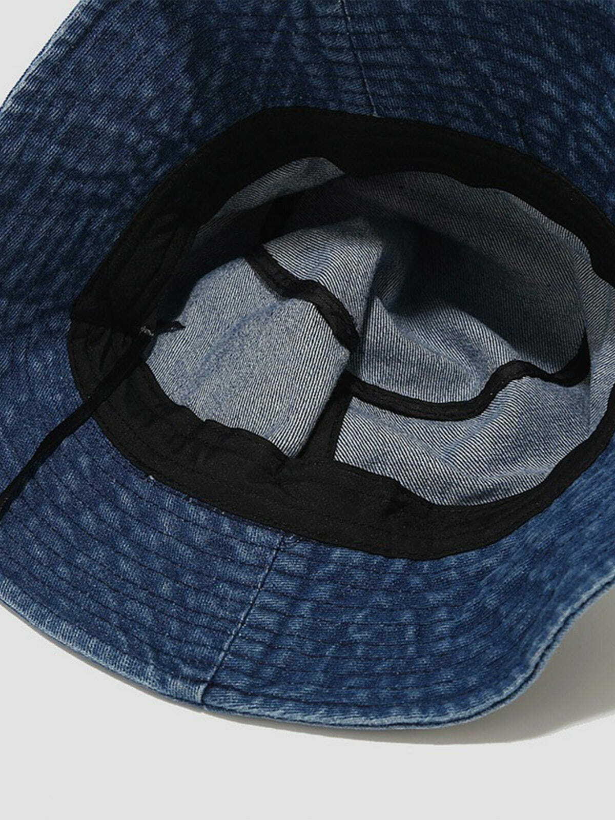 Vintage Color Contrast Washed Hat - Y2K Inspired Accessory for Retro Summer Outfits