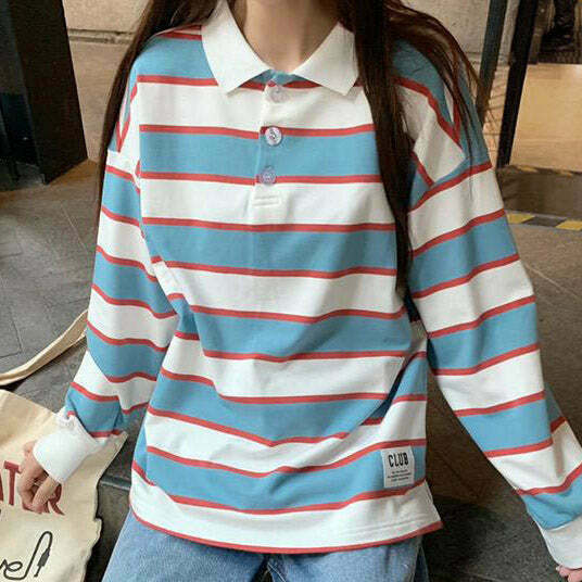 Who Cares Y2K-Inspired Long Sleeve Top for Effortless Grunge Aesthetic Style