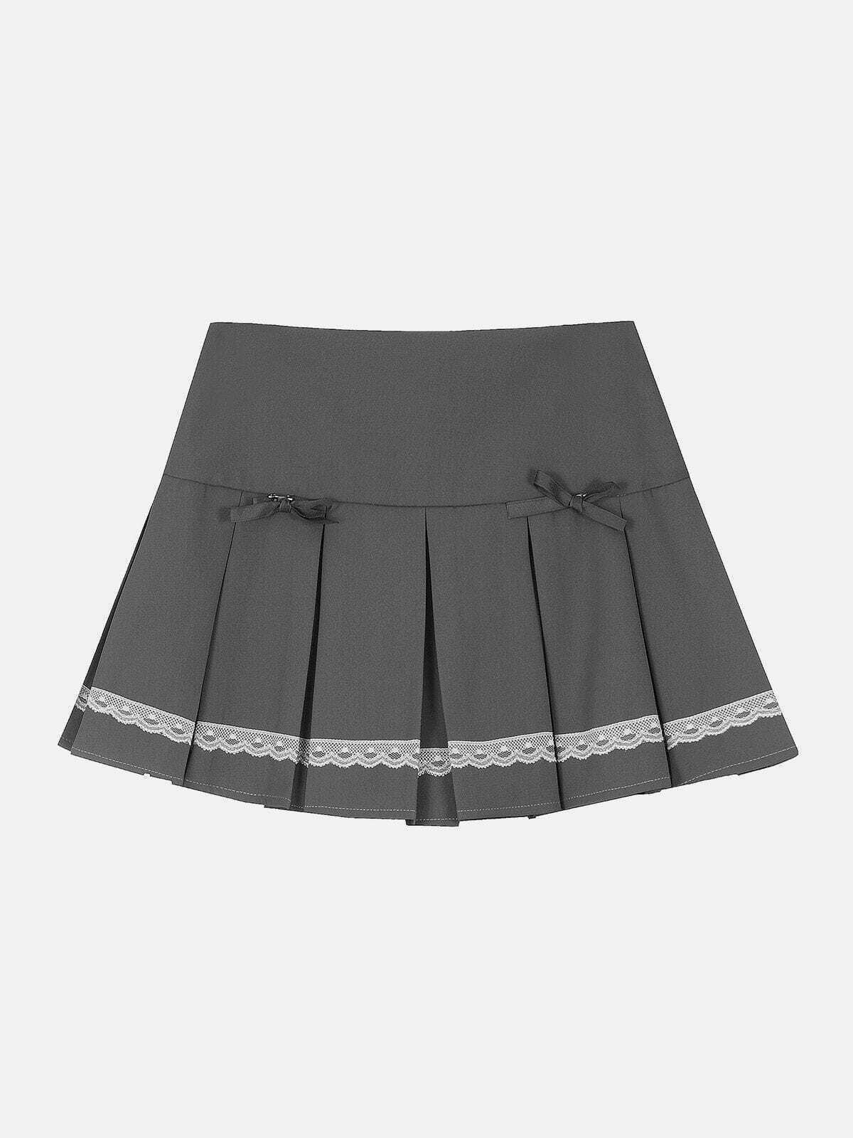 Y2K Butterfly Pin Pleated Skirt - Trendy Retro Style for Summer Y2K Outfits and Parties