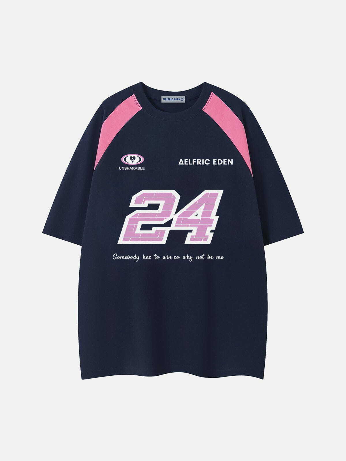 Y2K Color Blocking Number Print Tee - Retro 90s Style for Trendy Summer Outfits