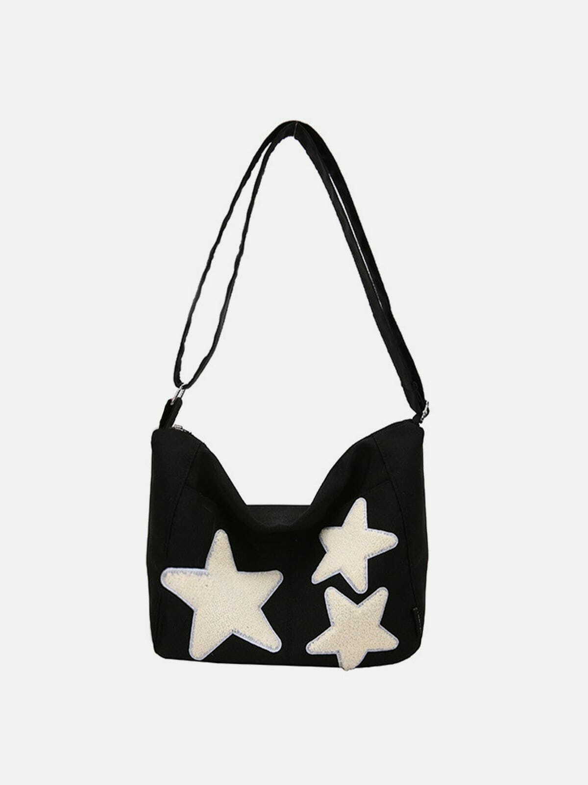 Y2K Embroidered Star Shoulder Bag - Trendy Retro Style for Summer Outfits & Parties