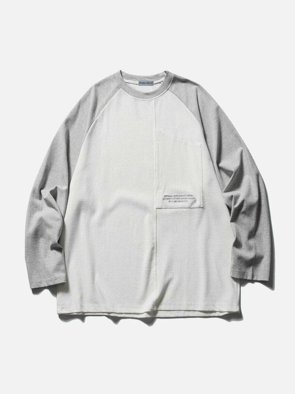 Y2K Embroidery Letter Sweatshirt: Trendy 90s Grunge Style for Effortless Summer Outfits