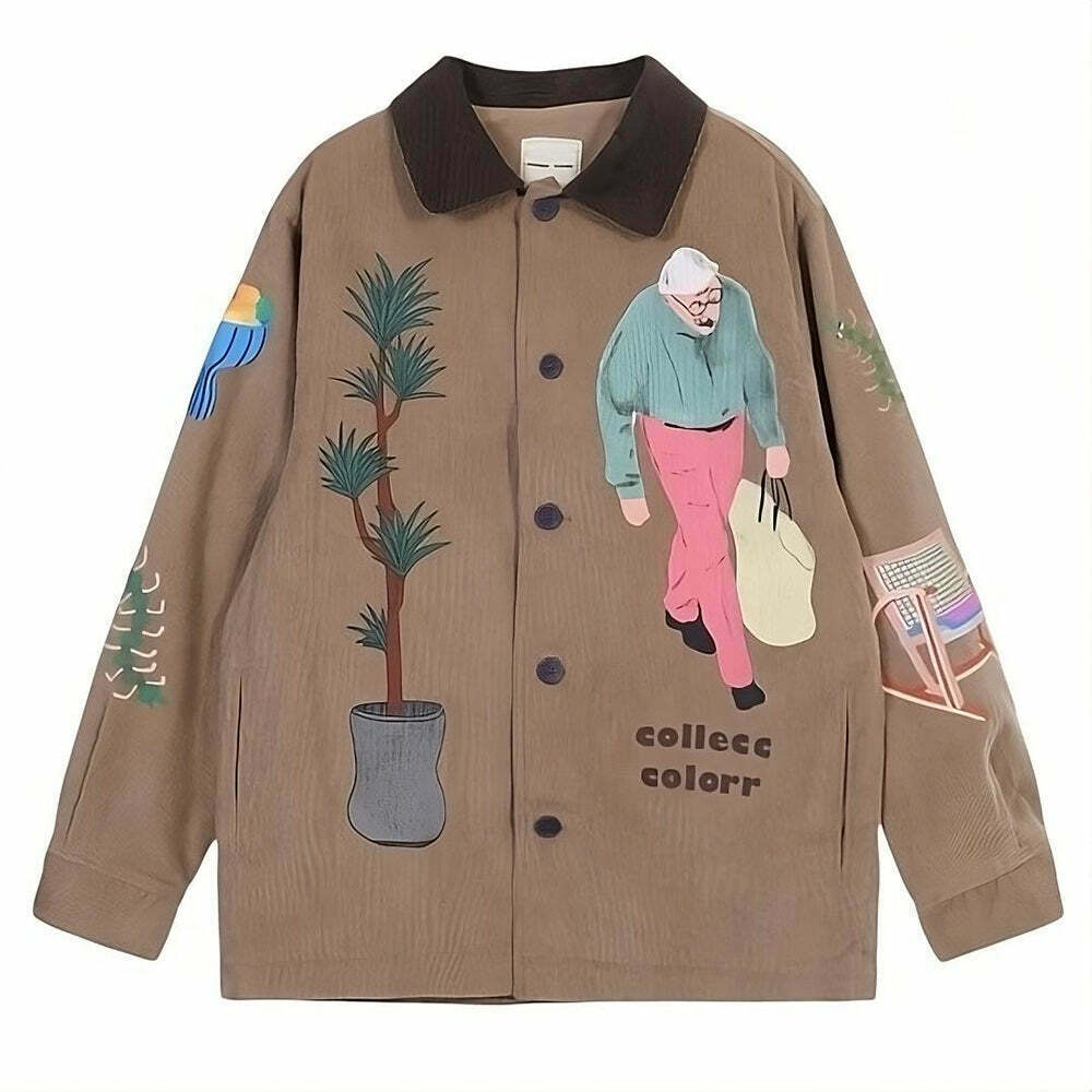 Y2K Fashion Corduroy Jacket: Vintage 2000s Style for Trendy Looks