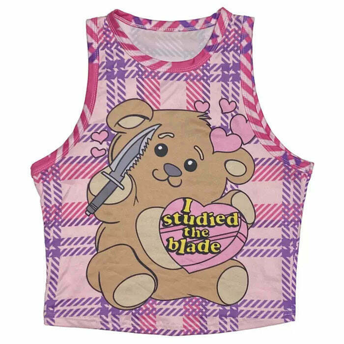 Y2K Fashion I Studied The Blade Baby Tee - Trendy 2000s Style Top