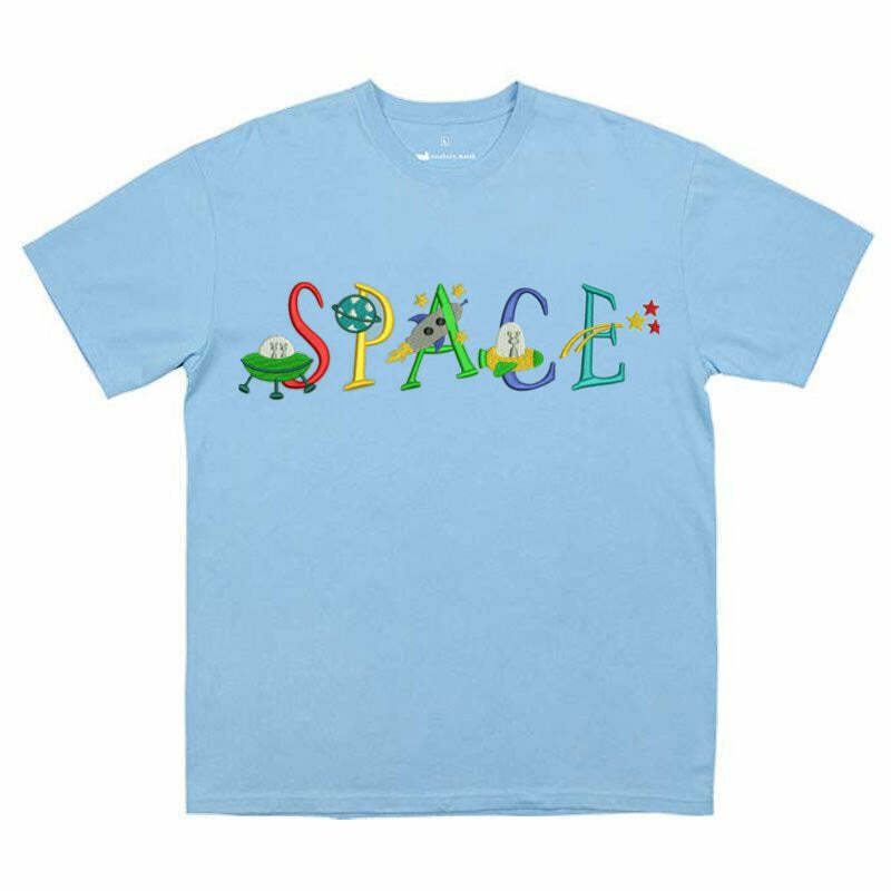 Y2K Fashion Space Embroidered Tee - Trendy 2000s Style Top