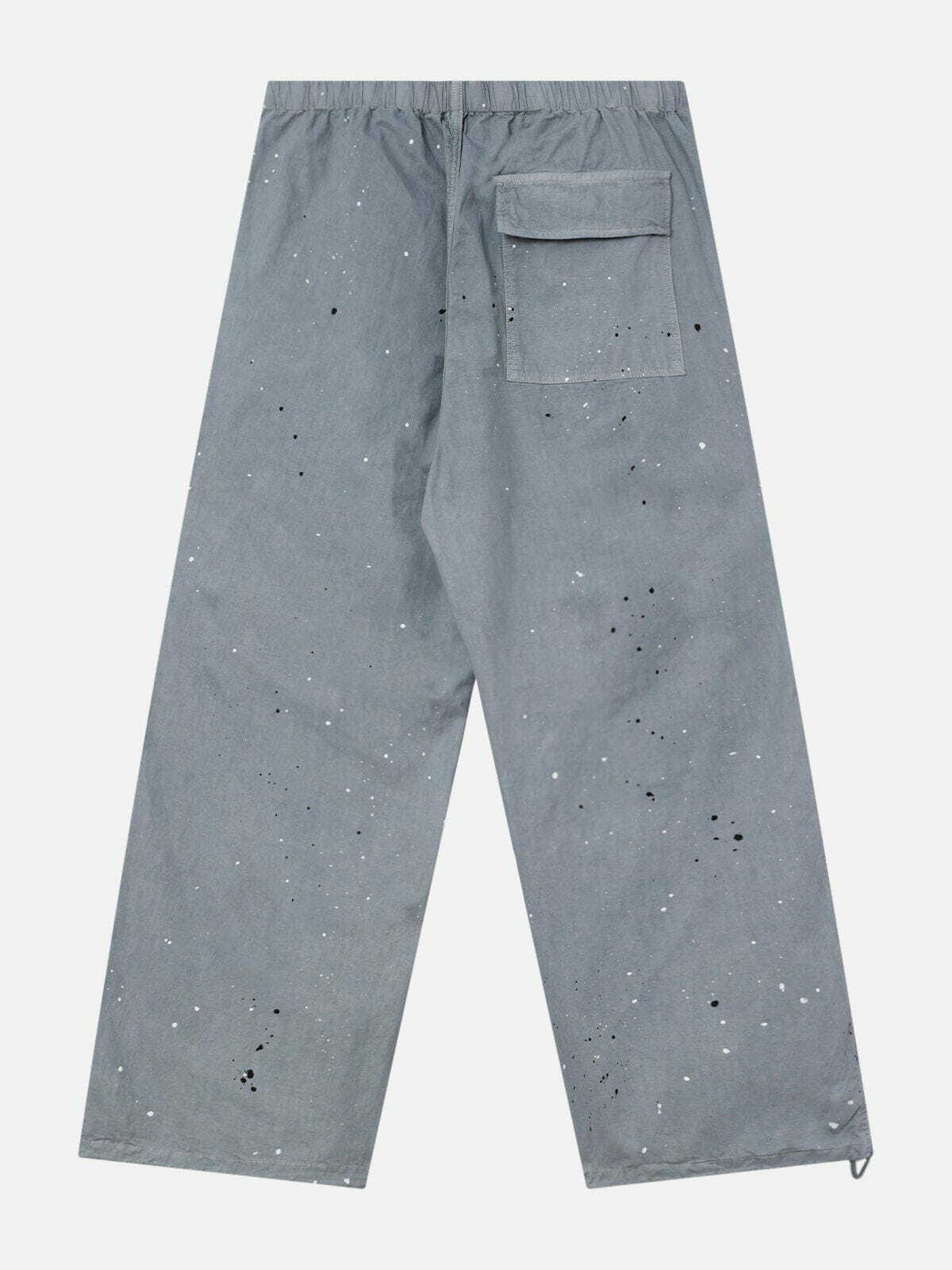 Y2K Fashion Splash-Ink Print Baggy Pants for Trendy Summer Outfits and Retro Vibes