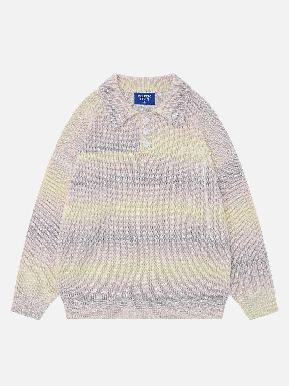 Y2K Grunge Braiding Rope Sweater - Retro 90s Fashion for Summer Outfits & Party Looks
