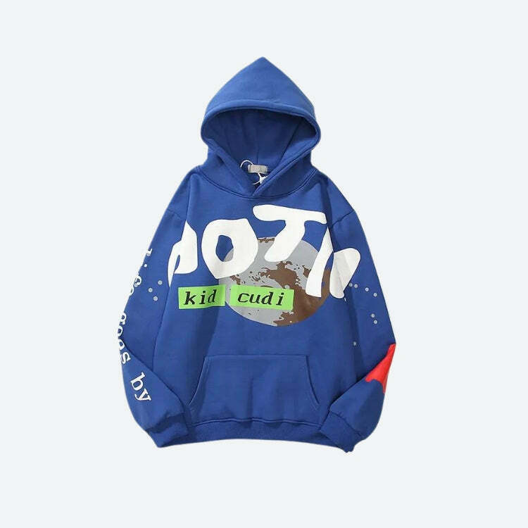Y2K Inspired Kid Cudi Man On The Moon III Hoodie - Trendy Grunge Aesthetic Streetwear