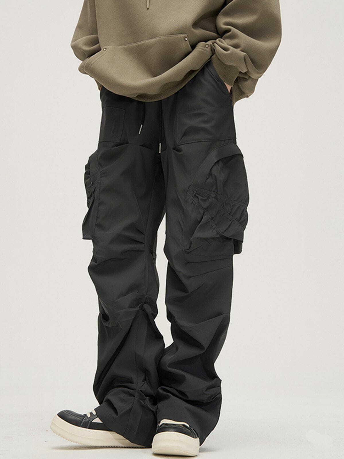 Y2K Summer Cargo Pants with Large Pockets - Trendy Grunge Style for Effortless Outfits