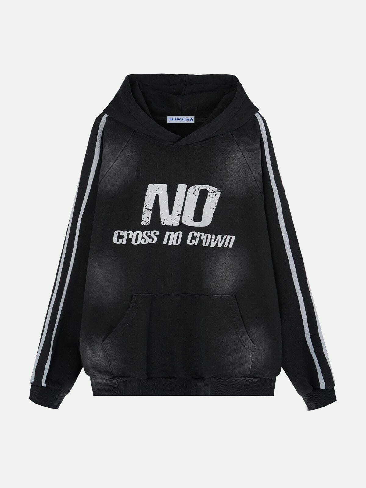 Y2K Vintage Letter Print Washed Hoodie - Trendy Grunge Style for Summer Outfits