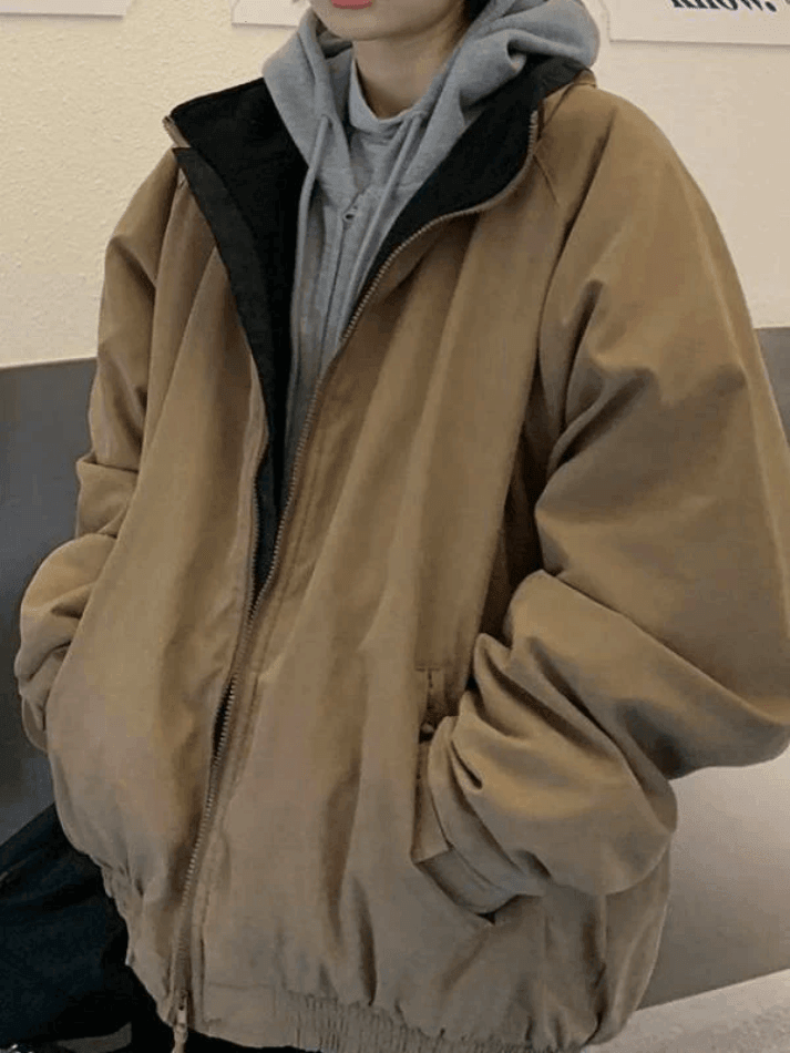 Y2K Vintage Zip-Up Jacket: Trendy Solid Color Outerwear for Effortless Summer Style