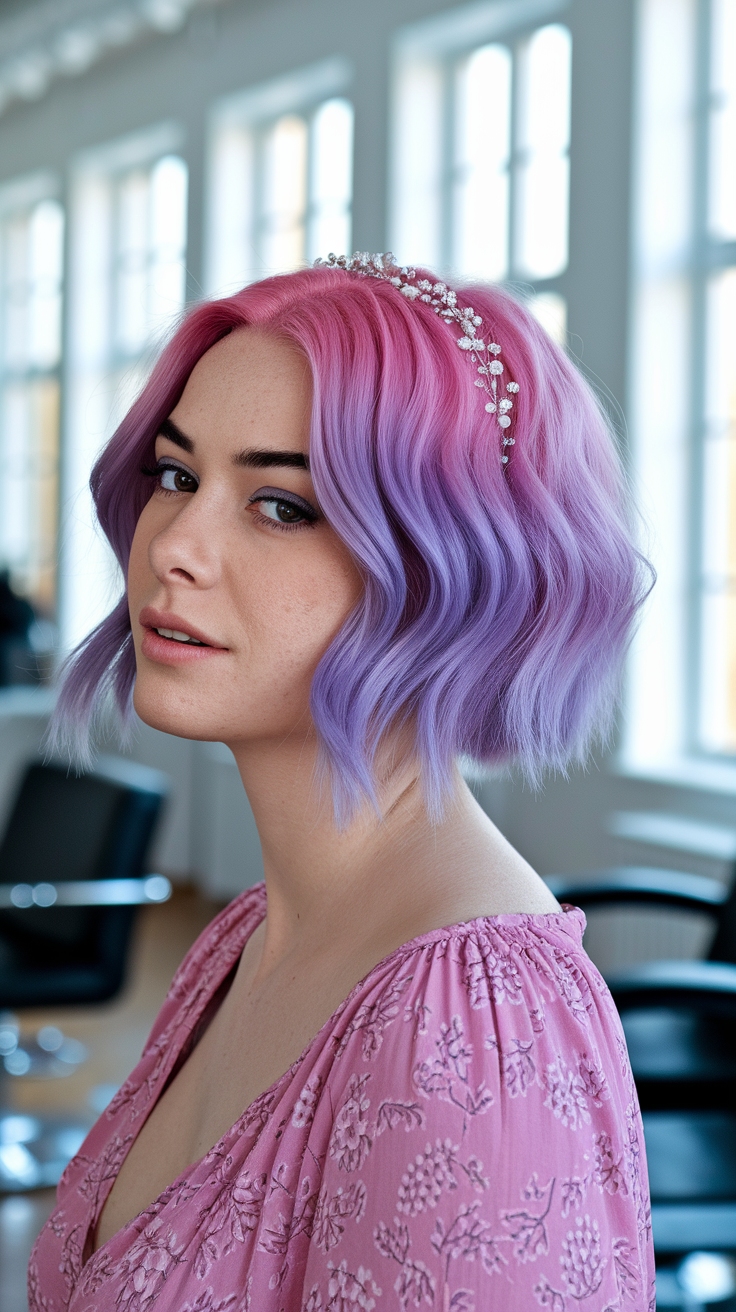 cute hair colors for short hair outfit idea